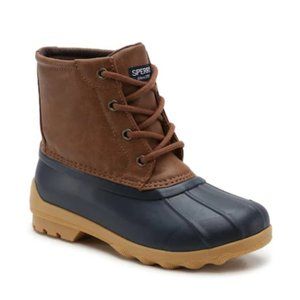 SPERRY Port Brown Tan Boys Boots 5M 37